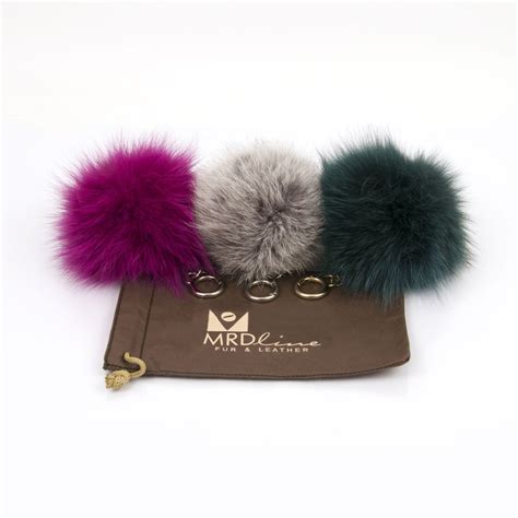 fur bag charms